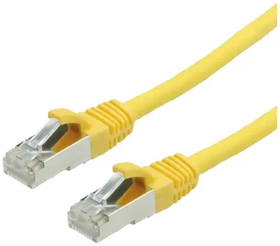 Value 21.99.1272 RJ45 omrežni kabel\, Patch kabel CAT 6 S/FTP 7.00 m rumena  1 kos