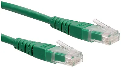 Roline 21.15.1553 RJ45 omrežni kabel\, Patch kabel CAT 6 U/UTP 3.00 m zelena  1 kos