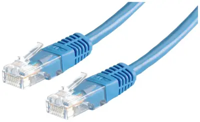 Value 21.99.1544 RJ45 omrežni kabel\, Patch kabel CAT 6 U/UTP 2.00 m modra  1 kos