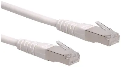 Roline 21.15.1356 RJ45 omrežni kabel\, Patch kabel CAT 6 S/FTP 3.00 m bela  1 kos