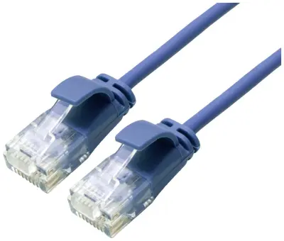 Roline 21.15.3945 RJ45 omrežni kabel\, Patch kabel CAT 6a U/UTP 2.00 m modra  1 kos