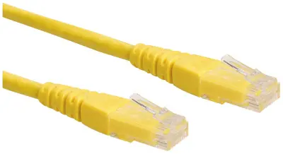 Roline 21.15.1522 RJ45 omrežni kabel\, Patch kabel CAT 6 U/UTP 0.50 m rumena  1 kos