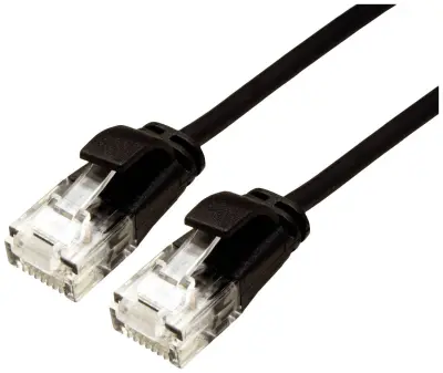 Roline 21.15.3957 RJ45 omrežni kabel\, Patch kabel CAT 6a U/UTP 5.00 m črna  1 kos