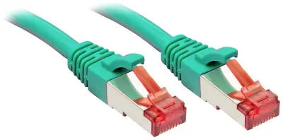 LINDY 47756 RJ45 omrežni kabel\, Patch kabel CAT 6 S/FTP 30.00 m zelena  1 kos