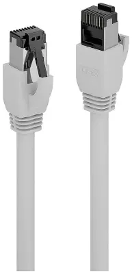 LINDY 47435 RJ45 omrežni kabel\, Patch kabel CAT 8.1 S/FTP 3.00 m siva  1 kos