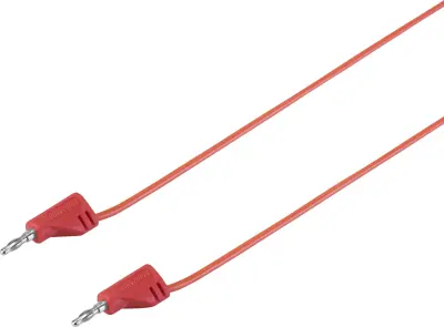 VOLTCRAFT MSB-200 merilni vod lamelni vtič 2 mm lamelni vtič 2 mm 0.90 m rdeča 1 kos