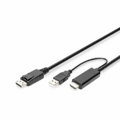HDMI - DisplayPort kabel  2m Digitus