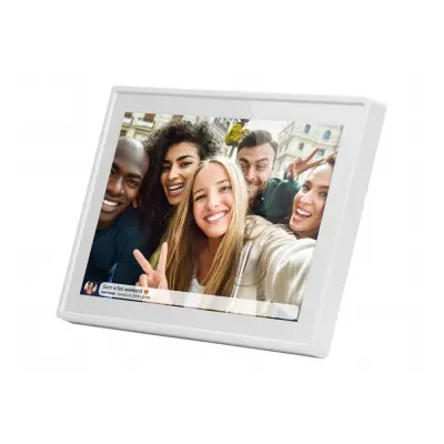 Braun Phototechnik DigiFrame 1019 WiFi weiss digitalni foto okvir 25.7 cm 10.1 palec EEK: C (A - G) 1280 x 800 Pixel 16 GB bela