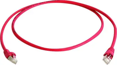 Telegärtner L00006A0043 RJ45 omrežni kabel\, Patch kabel cat 6a S/FTP 25.00 m rdeča ognjevaren\, brez halogena\, UL-certificirano 1 kos