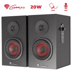 GENESIS HELIUM 200, 3.5mm, odličen bas in zvok, 20W (2x10W) RMS Stereo 2.0 zvočniki