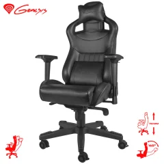 GENESIS NITRO 950, ergonomski, nastavljiv naslon, profesionalni gaming stol črn