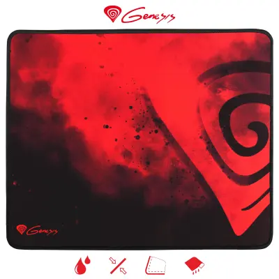 GENESIS CARBON 500 M HAZE, vodoodporna, zaščiteni robovi, 300X250mm Gaming podloga