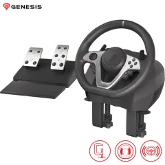 GENESIS SEABORG 400  PC/PS4/PS3/Nintendo Switch/XBOX One/XBOX 360, vibriranje, F1 prestave, nastavljivo vrtenje, gaming volan
