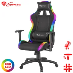GENESIS TRIT 500 RGB, ergonomski, RGB LED osvetlitev, popolnoma nastavljiv gaming stol