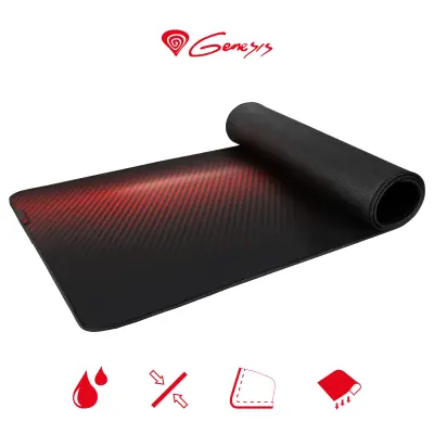 GENESIS CARBON 500 ULTRA BLAZE vodoodporna, zaščiteni robovi, 1100x450mm gaming podloga