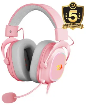REDRAGON ZEUS-X pink gaming slušalke