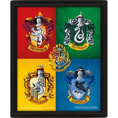 PYRAMID HARRY POTTER COLOURFUL CRESTS - slika