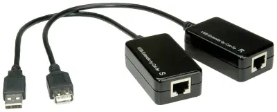 VALUE USB 1.1 podaljšek prek RJ45\, največ 45 m Value KVM podaljšek   črna