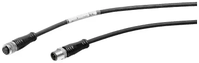 kabelska konf. 24V\, M12 5-polni/M12 8-polni\, 5M\, povezovalni kabel SIMATIC RF600\, 5 m Siemens 6GT28910PH50 tok priključni kabel  črna 5.00 m