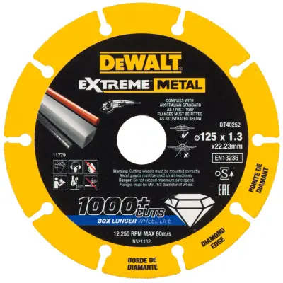 REZALNA PL. EXTREME METAL 125 X 22.23 X 1.3MM