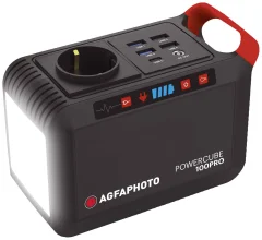 AgfaPhoto PPS100Pro powerstation   Li-Ion  črna\, rdeča brez regulatorja polnjenja