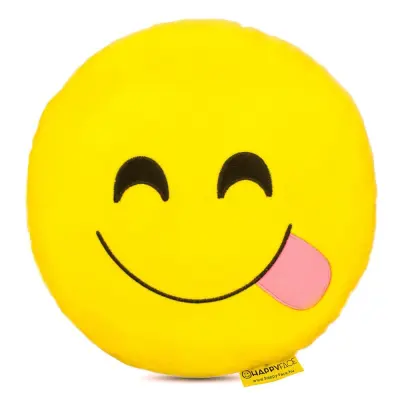 Kakovostna plišasta blazina smile z jezikom 32cm