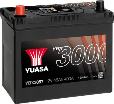 Yuasa SMF YBX3057 avtomobilska baterija  45 Ah  T1 / T3 Uporaba celic 1