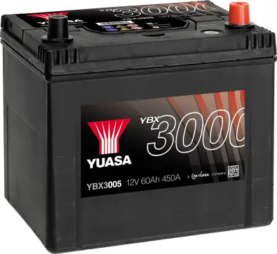 Yuasa SMF YBX3005 avtomobilska baterija  60 Ah  T1 Uporaba celic 0