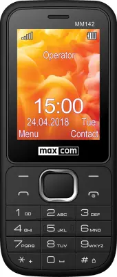 MAXCOM MM142 črn mobilni telefon