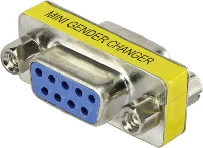 Serijski adapter [1x D-SUB-vtičnica 9 polni - 1x D-SUB-vtičnica 9 polni] 0 m rumene barve renkforce