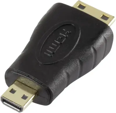 SpeaKa Professional SP-5136932 HDMI adapter [1x moški konektor mini HDMI tipa C - 1x moški konektor micro HDMI tipa D] črna