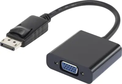 Renkforce RF-4212174 DisplayPort / VGA adapter [1x moški konektor DisplayPort - 1x ženski konektor VGA] črna pozlačeni konektorji 12.00 cm