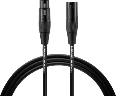 Warm Audio Pro Series XLR priklučni konektor [1x moški konektor XLR - 1x ženski konektor XLR] 7.60 m črna