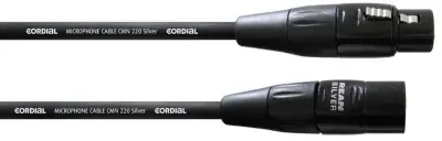 Cordial CIM 0\,5 FM XLR priklučni konektor [1x ženski konektor XLR - 1x moški konektor XLR] 0.50 m črna
