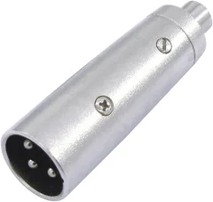 Omnitronic 30226566 XLR adapter [1x ženski cinch konektor - 1x XLR vtič 3-polni]  srebrna