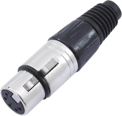 OMNITRONIC XLR vtičnica 5-polna črna Omnitronic 30208425 XLR vtičnica