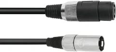 Omnitronic 30225590 XLR adapterski kabel [1x ženski konektor za zvočnike - 1x XLR vtič 3-polni] 1.00 m črna