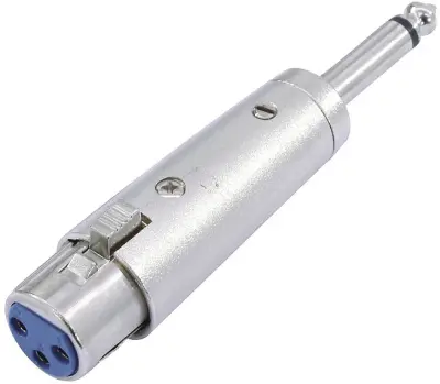 Omnitronic 30226400 XLR adapter [1x XLR vtičnica 3-polna - 1x klinken vtič 6.3 mm (mono)]