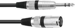 Omnitronic 30225196 XLR adapterski kabel [1x XLR vtič 3-polni - 1x klinken vtič 6.3 mm (stereo)] 2.00 m črna