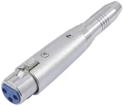 Omnitronic 30226550 XLR adapter [1x XLR vtičnica 3-polna - 1x klinken vtičnica 6.3 mm (mono)]