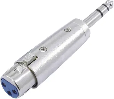 Omnitronic 30226405 XLR adapter [1x XLR vtičnica 3-polna - 1x klinken vtič 6.3 mm (stereo)]