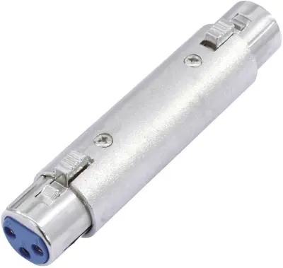 Omnitronic 30226572 XLR adapter [1x XLR vtičnica 3-polna - 1x XLR vtičnica 3-polna]