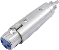 Omnitronic 30226560 XLR adapter [1x moški cinch konektor - 1x XLR vtičnica 3-polna]