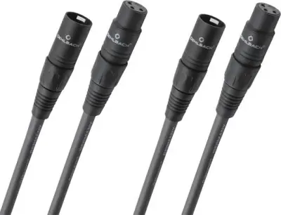 Oehlbach NF 14 Master X XLR priklučni konektor [1x moški konektor XLR - 1x ženski konektor XLR] 1.00 m antracitna