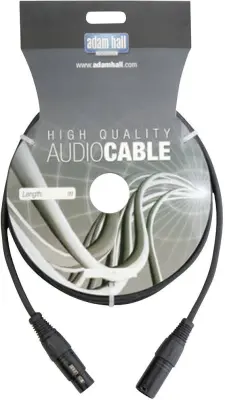 DMX-Kabel\, moški XLR-konektor/ženski XLR-konektor\, 1\,5 m\, črn KDMX150 AH Cables