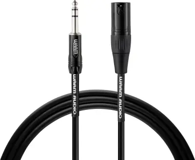 Warm Audio Pro Series XLR priklučni konektor [1x moški konektor XLR - 1x 6\,3 mm banana moški konektor] 0.90 m črna