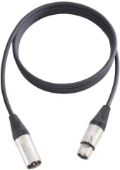 Kabel Neutrik XLR MALE/FEMALE\,15 m KM15FMBLK AH Cables