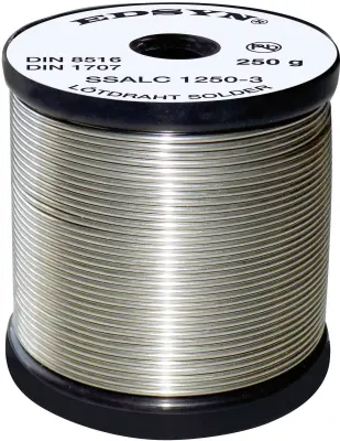 EDSYN SSALC8250-3 brezsvinčna spajkalna žica s kositer-srebro-baker, različica z nizkim srebrom, NO-CLEAN flux Edsyn SSALC8250-3 spajkalna žica, neosv