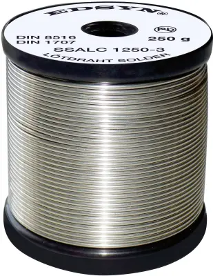 EDSYN SSALC1250-3 brezsvinčna spajkalna žica s kositrom-srebrom-bakrom, različica z nizkim srebrom, NO-CLEAN tok Edsyn SSALC1250-3 spajkalna žica, neo