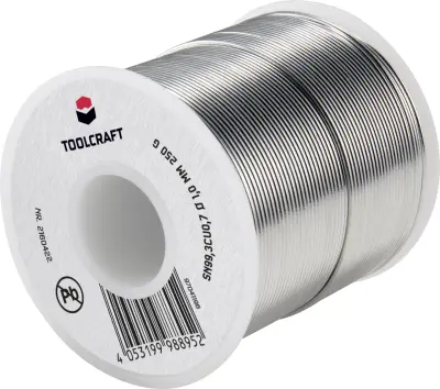 TOOLCRAFT  spajkalna žica\, neosvinčena tuljava Sn99\,3Cu0\,7 ROL1 250 g 1 mm